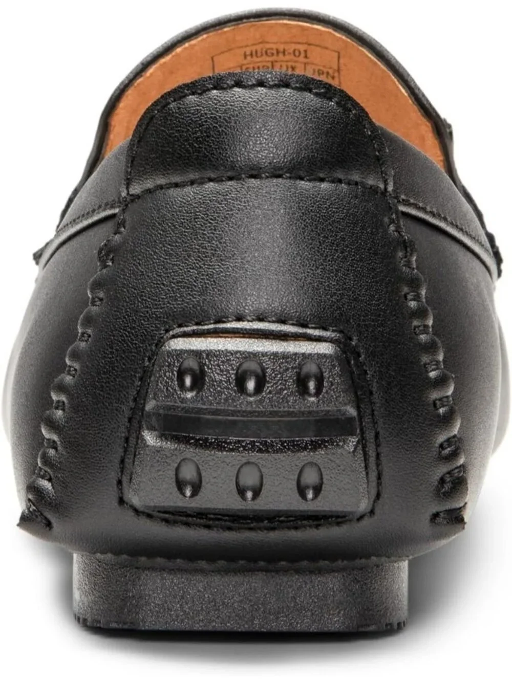 Men's Black Faux Leather Loafers Slip On Flexible and Comfort Moccasins Shoes